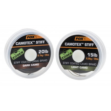 FOX nadväzcová šnúra Camotex Semi-Stiff 20m