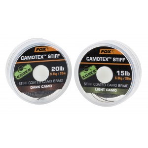 FOX nadväzcová šnúra Camotex Semi-Stiff 20m