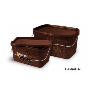 Hranaté vedro s vrchnákom Delphin CARPATH
